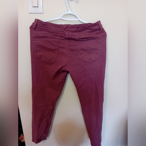 Joe Fresh Light Burgundy Womens Casual Jeans Distressed Size‎ 29 - Picture 5 of 7